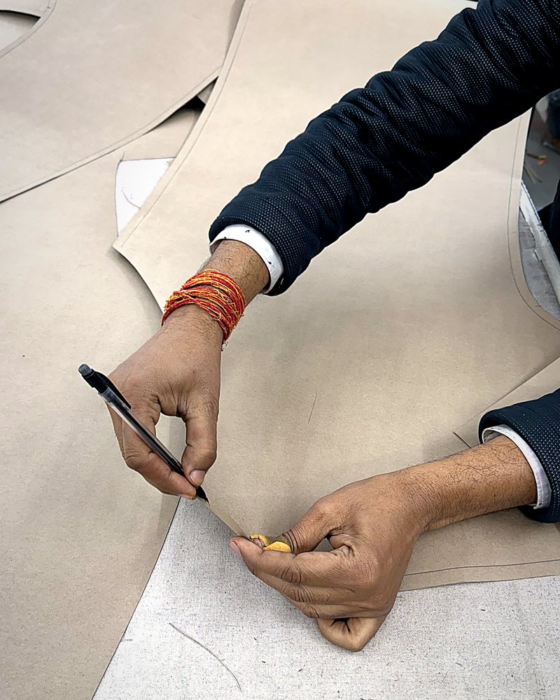 Pattern marking by hand